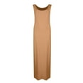 thumbnail image 5 of Mohiass Womens Cocktail Bodycon Sleeveless Slim Casual Tank Long Maxi Dress Khaki XL, 5 of 5