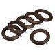 thumbnail image 1 of Anillo de cortina de madera Uxcell 6Pack de 2.75 pulgadas para barra de cortina, nogal, 1 of 6