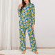 thumbnail image 2 of Fotbe Lovely Duck Conjunto de Pijama de Manga Larga para Mujer con Estampado, Ropa de Dormir de 2 Piezas, Conjunto de Casa Suave y Cómodo con Bolsillos-XX-Large, 2 of 7