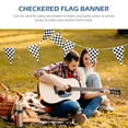 thumbnail image 2 of Set of 3 Checkered Flag Decor Motorcycle Birthday Decorations Race Car Party Supplies Banners, 2 of 8