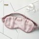 thumbnail image 2 of Mascarilla para dormir (rosa claro), antifaz de seda para mujeres/hombres/niñas durmientes, protector solar de doble cara de seda de morera pura y mascarilla antialérgica para madres, con banda elástica, adecuada para la noche, viajes, siestas y meditación Rojo Verde, 2 of 5
