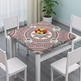 thumbnail image 2 of Symmetry Floral Mandala Square Fitted Table Cover Ethnic, 2 of 5