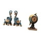 thumbnail image 5 of Figura de elefante,Figuras de elefantes,estatuas,adornos de animales,Escultura coleccionable para dormitorio,decoración del hogar,regalo.,Figura de escritorio,Reloj de mesa con forma de globo, 5 of 8