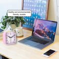 thumbnail image 5 of New Bedroom Analogue Silent Alarm Clock Large Display Night Light Bedside Snooze, 5 of 5