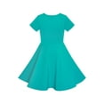 thumbnail image 2 of Robe Fille Éléphant Vert Dumbo Brodé Manches Courtes 7 Ans, 2 of 6
