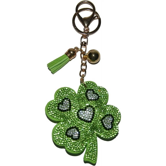 Popfizzy Keychain for Women and Girls, Rhinestone Purse Charm, Bling Backpack Key Fob, Crystal Bag Charms, Fun Keyrings