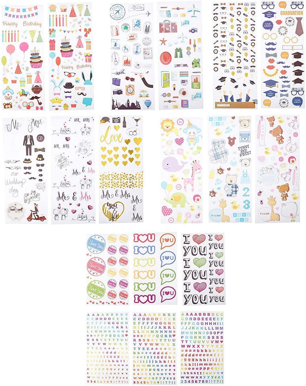  Kodak Colorful & Decorative Travel Stickers for 2x3 Photo  Paper, Colorful : Baby
