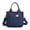 Blue, variant on Small Canvas Tote Bag with Pockets for Women, Cute Mini Crossbody Shoulder Bags, Casual Satchel Purse Hobo Messenger Handbag
