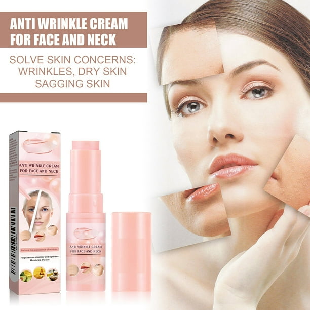 Fiudx Crema Antiedad, Barra Antiarrugas, Hidratante Facial, Crema Reafirmante y Elástica, Cuidado Diario Nocturno, para Pie Madura, Diseño Ideal para Viajes.