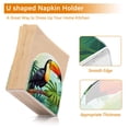 thumbnail image 4 of Bird Leaves Parrot Napkin Holder for Table Clear Napkin Stand Paper Holder Acrylic Organizer Dispenser Napkins for Dinner Kitchen Restaurant Room, 4 of 8