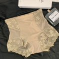 thumbnail image 3 of M-XL-ropa interior Sexy de encaje para mujer, bragas de talla grande de cintura alta sin costuras, calzoncillos de seda de hielo, lencería femenina, 3 of 5