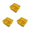 thumbnail image 1 of maskred Panier de Rangement - Solution pour Désencombrer et Trier les Objets Panier de Rangement Empilable Plateau de Rangement Macaron Jaune 3Set, 1 of 6