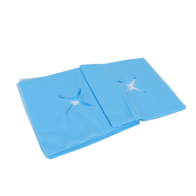 Disposable Face Rest Cover Massage Face Rest Cover Massage Bed Face Rest Cover Disposable Headrest Cover 100Pcs Face Rest Cover Hole Design Water Absorption Breathable Disposable