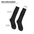 thumbnail image 2 of Naloa Black Glitter Thigh High Socks Extra Long Stretchy Sock Women Over Knee High Opaque Stocking Daily Wear, 2 of 6
