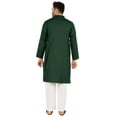 thumbnail image 4 of Atasi Indian Mens 2 Piece Kurta Pajama Set Henley NeckÂ&nbsp;Casual Long Kurta, 4 of 7