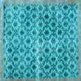 thumbnail image 1 of Ahgly Company Indoor Square Persian Light Blue Traditional Area Rugs, 5' Square, 1 of 4