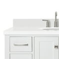 thumbnail image 5 of Ariel Cambridge 43 In. Oval Sink Vanity With White Quartz Countertop In White, 5 of 10