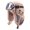 Beige, variant on Unisex Winter Aviator Trapper Hat with Goggles, Cute Panda Embroidery Warm Pilot Cap, Khaki