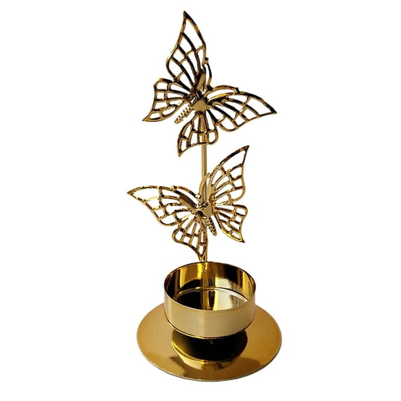 CreativeArrowy Candle Stand Candlestick Ornaments Wedding Scented Iron Desktop Metal Crafts Golden Leaf Nordic Wrought Candelabra