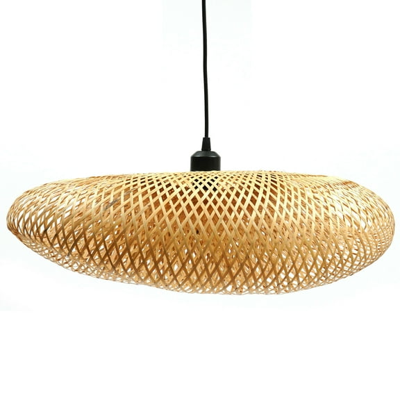 Bamboo Weave Handmade Pendant Light Chandelier Reading Room Ceiling Lamp