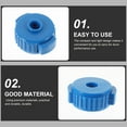 thumbnail image 4 of Raindrops 5pcs Quick Set Cymbals Caps Blue Plastic Easy Installation for Drummers, 4 of 6