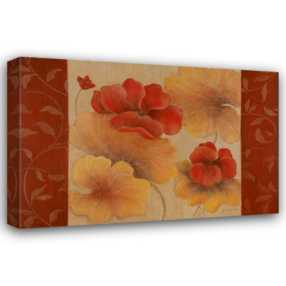 Tava Studios 24x17 Gallery Wrapped Canvas Wall Art Titled - Pelargos I