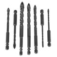 thumbnail image 1 of 7PCS Masonry Drill Bit Set Hex 4 Flute High Hardness Alloy Twist Cross Drill Bit Set with Storage Box, 1 of 22