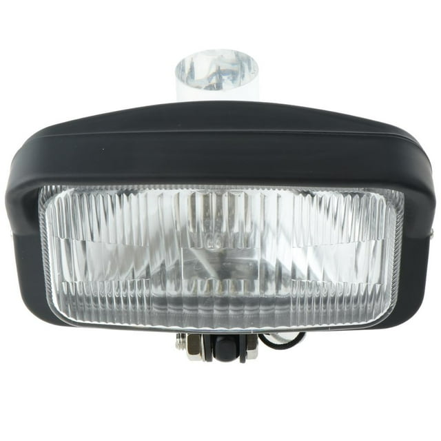 S SERENABLE Phare Rétro Carré 12V Lampe de Moto Phare Modifié Noir