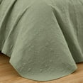 thumbnail image 6 of Chezmoi Collection Luca 3-Piece Oversized Bedspread Set, Queen Size, Sage Green, Summer Quilt Lightweight Microfiber Bedspread 100 x 106, Floral Medallion Pattern Coverlet for All Season, 6 of 9