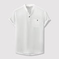 thumbnail image 2 of Leey-World Mens Oversized T-Shirts Fashion Loose Fit Crewneck Tshirt Streetwear Heavyweight Short Sleeve Tee Shirt Gym Workout Tops Mens Tee Shirts(White,S), 2 of 4