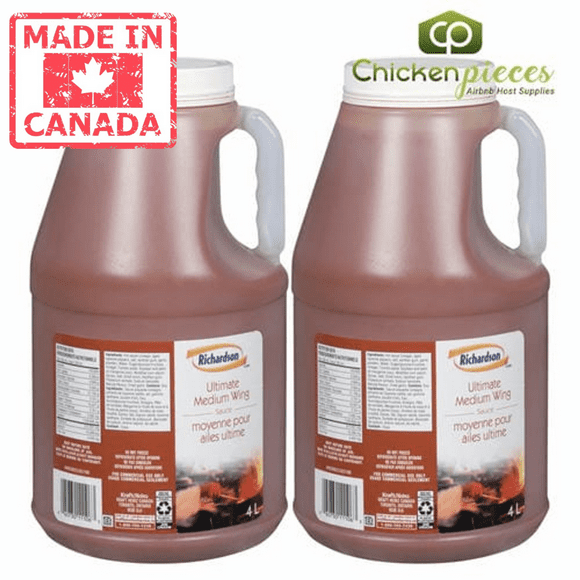 Richardson Sauce Wing Medium Ultimate 4L/8.45Lbs (2/Case) -Canadian Made