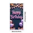 thumbnail image 5 of Yatrandify Glitter Happy Birthday Balloon Banner for Celebration Party Decoration Event Background, 5 of 6