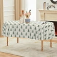 thumbnail image 3 of Christmas Tablecloth 60×84 Inch Oval, Trees Green Boho Washable Table Cover for Party Picnic Dinner Decor, 3 of 6