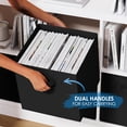thumbnail image 4 of NEATERIZE Cestas de almacenamiento: juego de 8 cubos resistentes de 13 x 13 pulgadas para organizar y almacenar. Contenedores perfectos como cajas Cubby o organizadores de cubos (negro), 4 of 5