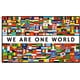 thumbnail image 1 of Bandera "Somos Un Solo Mundo": Banderas de todas las naciones - Vibración unidimensional para eventos y festivales - ¡Un símbolo de unidad y unión global! 90 x 150 cm, 1 of 5
