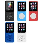 Hi-Fi Lossless Sound MP3 Walkman Player 1.8 Inch Screen Portable Music Player Support FM Radio Recording APE FLAC MP3 WMA WAV AAC LC JPG BMP TXT Black White Dark Blue