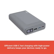 RadioShack 100W High-Performance Power Bank (20,000MAH, USB-C, Gray)
