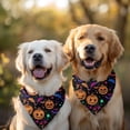 thumbnail image 2 of Dog Bandana 2 Pack,Colorful Halloween Pattern Bandanas for Dogs,Cat Bandana,Small/ Large Dog Bandana 2 Size,Dog Bandanas Girl Boy, 2 of 5
