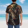 thumbnail image 5 of Haiem Cowboy Iguana Floral Shirt Printed Hawaiian Shirt for Men - Men’s Casual Beach Summer Shirts - Stretch Fabric with Modern Fit-XX-Large, 5 of 7