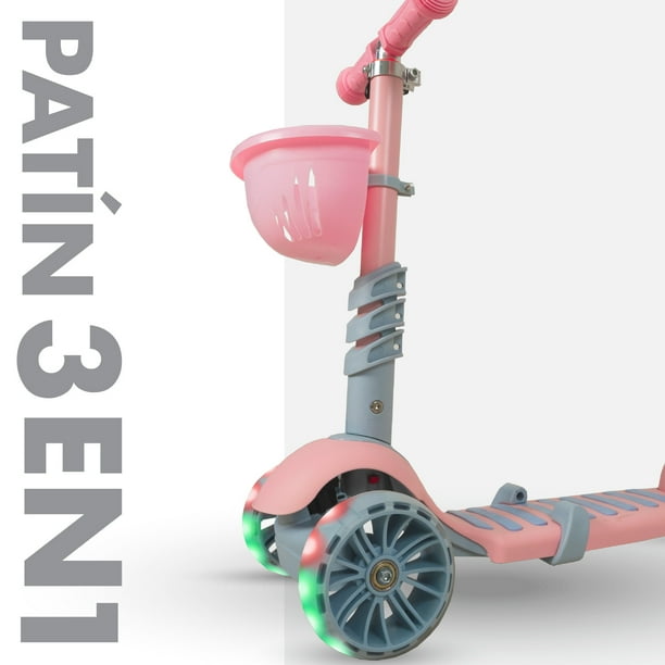 Scooter Patín En Para Niños Con Ruedas Y Luces Guevara