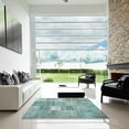 thumbnail image 6 of Ahgly Company Indoor Rectangle Contemporary Tiffany Blue Abstract Area Rugs, 5' x 8', 6 of 6