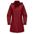 thumbnail image 4 of Niaviben Women's Long Trench Coat Womens Fall Jackets Waterproof Rain Jacket Women Jackets for Women Casual Jackets for Women Jacket Women Womens Winter Jacket Wine S, 4 of 8