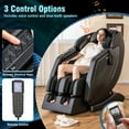 thumbnail image 2 of Costway Enjoyment37 4D Massage Chair, Full Body SL Track Zero Gravity Massage Recliner with Waist Heating, Airbag Massage, Black, 2 of 10