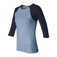 thumbnail image 2 of Bella + Canvas B2000 Women's Baby Rib Contrast Raglan T-Shirt, 2 of 3
