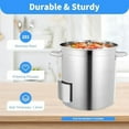 thumbnail image 2 of 35l Stainless Steel Stockpot with Lid, Large Cooking Pot 201 Stainless Steel Stockpot Heavy-Duty Canning Pot for Cook, Heat$$Home Decor, Kitchen, & Other, 2 of 8