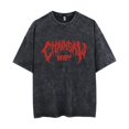 thumbnail image 2 of Chainsaw dog Pochita registration crew neck washed special shirt vintage short sleeves, 2 of 7