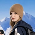 thumbnail image 2 of Women Thick Winter Hats Warm Sock Hats Knitted Hats Big Head, 2 of 4