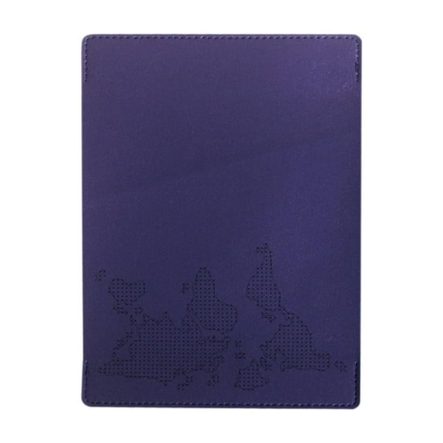 Funda para pasaporte, artículos esenciales de viaje, organizador de documentos de vacaciones, tarjetero de piel sintética, funda para pasaporte y azul