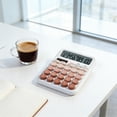thumbnail image 4 of 12-Digit Desktop Calculator, Solar and Battery Powered, Large LCD Display, Mechanical Switch for Office School Home, 4 of 6