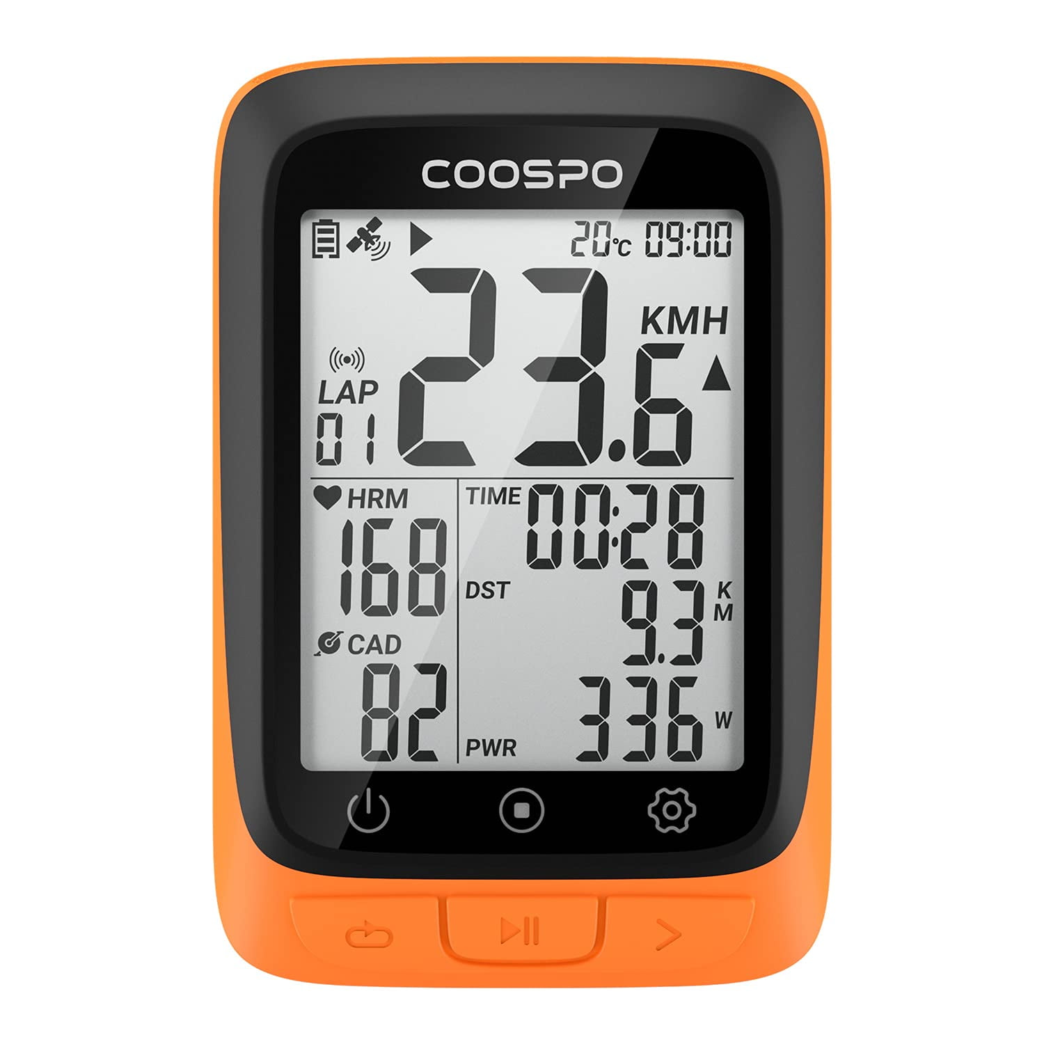 COOSPO Bike Computer Wireless GPS, Cycling Computer GPS Bike Tracker ...